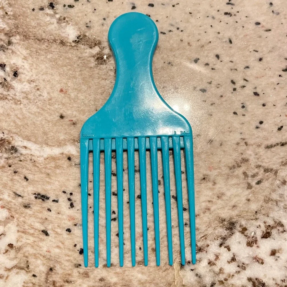 Vtg Goody Hair Pick Plastic Handle Lift Comb 6.5